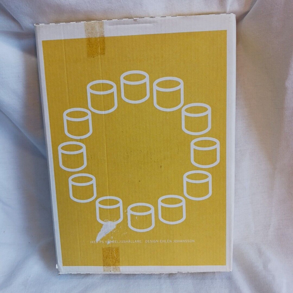 IKEA PS White Votive Interlocking Candle Holder Set Ehlen Johansson Vintage - Picture 1 of 5